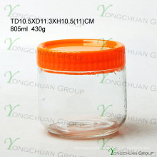Hot vendendo alta qualidade à prova de umidade garrafas de vidro selado frasco de vidro lanche de leite armazenamento vasilha conjunto
